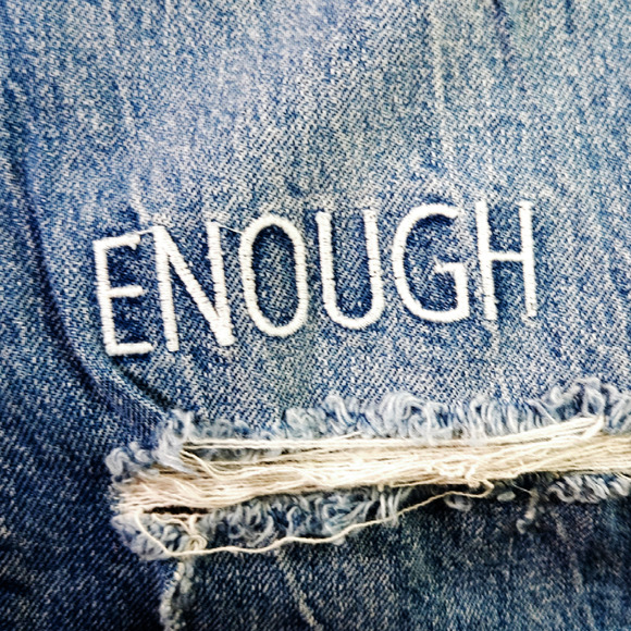 NWT Pistola Madi Embroidered Distressed Modern Slim Jeans Sz 27x27 Deep Sea Blue - Picture 4 of 13